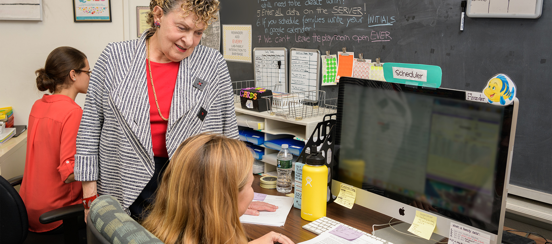 Roberta Golinkoff and research assistant